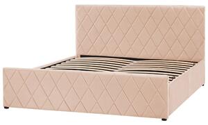 Manželská postel 160 cm Rhett (béžová) (s roštem a úložným prostorem). 1075600