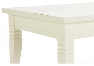 Bílý konferenční stolek 130x65 z masivu Jodpur