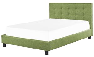 Manželská postel 180 cm Rhiannon (zelená) (s roštem a matrací). 1075643