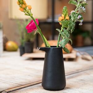 Černá váza ZUIVER FARMA 17 cm