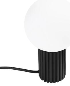 Stolní lampa Halo, 1x bílé skleněné stínítko, b