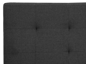 Manželská postel 180 cm Rhiannon (šedá) (s roštem a úložným prostorem). 1075618