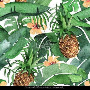 Fototapeta Ananas ukrytý v listech Samolepící 250x250cm
