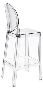 Židle barová Viki transparentní 75cm