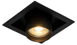Moderní zapuštěné bodové světlo černé nastavitelné - Roof