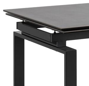 Scandi Černý keramický jídelní stůl Maddo 200x85 cm