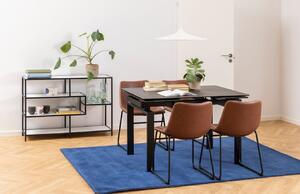 Scandi Černý keramický jídelní stůl Maddo 200x85 cm