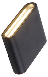 Moderní venkovní nástěnné svítidlo černé 11,5 cm vč. LED IP65 - Batt
