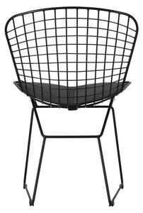 Židle Harry černá / černý polštář