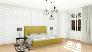 Slumberland OXFORD - čalouněná postel s vysokým čelem 90 x 190 cm