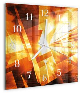 Skleněné hodiny Abstrakce zskb-30x30-00079422