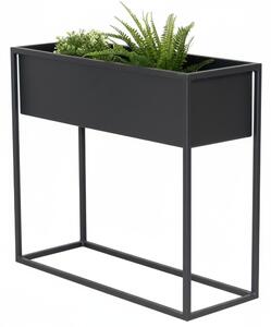 Kovový květináč Jasmine antracit RAL 7016
