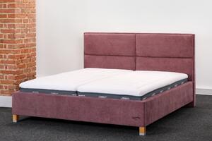 Slumberland BELFAST - čalouněná postel s výrazným čelem