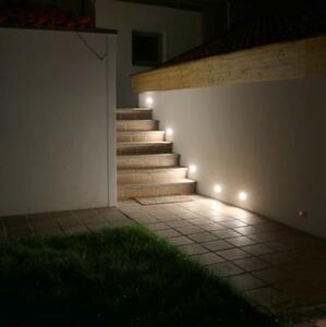 Sada 6 moderních zapuštěných bodových svítidel ocel vč. LED - Square 7