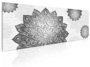 Malvis Mandala kovově šedá Velikost: 100x40 cm