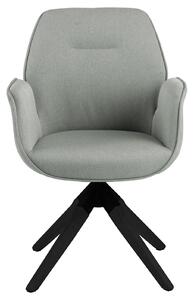 Židle Aura otočná auto-return, světle šedá/černá