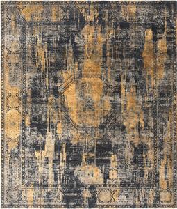 ORIENTÁLNÍ KOBEREC, 200/300 cm antracitová, oranžová, barvy stříbra Cazaris - Orientální koberce