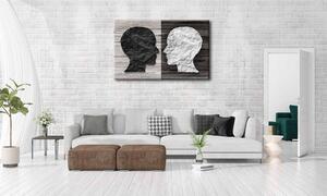 Malvis Černobílá mysl Velikost (šířka x výška): 100x60 cm