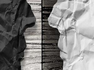 Malvis Černobílá mysl Velikost (šířka x výška): 50x30 cm