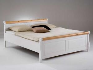 Sob nabytek | Masivní postel z borovice Gustav F0ED30111724 200x200 Bílá antik