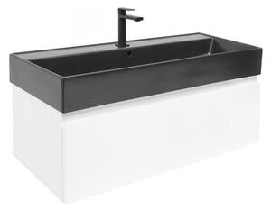 Koupelnová skříňka s umyvadlem SAT B-WAY 99x30x45 cm bílá lesk BWAY100WU2BB