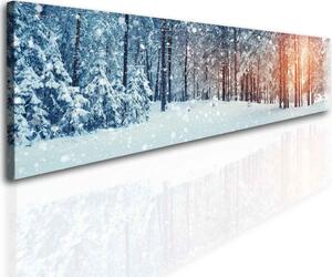 Malvis Panoramatický les v zimě Velikost: 160x40 cm