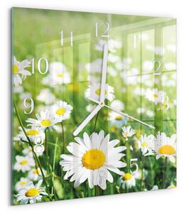 Skleněné hodiny Sedmikrásky zskb-30x30-00081950