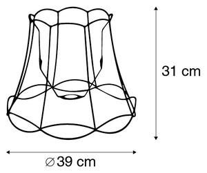 Kovový stínidlo černé 40/31 - Granny Frame