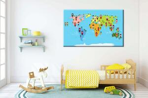 Malvis Světová mapa pro děti Velikost: 40x20 cm