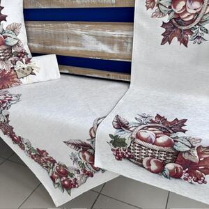 Tegatex Gobelínový ubrus chenille - košík s ovocem Velikost: 40*100 cm