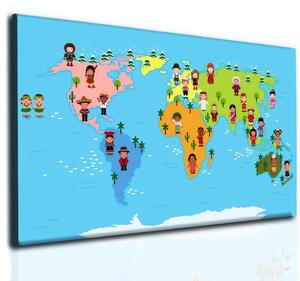 Malvis Světová mapa pro děti Velikost: 100x60 cm