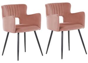 Set 2 ks jídelních židlí Shelba (růžová). 1075760