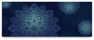 Malvis Mandala modrý obraz Velikost: 100x40 cm