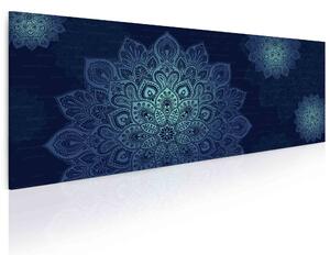 Malvis Mandala modrý obraz Velikost: 100x40 cm