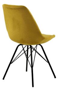 Židle Eris manšestr žlutá