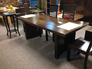 Dřevěný stůl z palisandru Surat hnědá 240x90