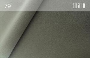 Béžovo šedá sametová rohová třímístná pohovka Ghado Esme 255 cm, pravá