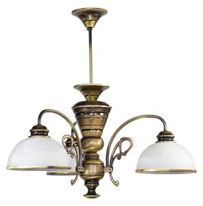 Lemir Lustr na tyči O3173 W3 PAT Lambda lustr 3 ramenný, patina
