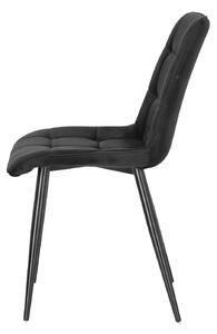 Židle Plaid černá / černé nohy