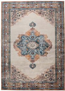 Modrý koberec s orientálními vzory DUTCHBONE Mahal 200x30 cm