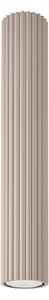 Stropní svítidlo Karbon, 1x tmavěbéžové hliníkové stínítko, (40 cm)