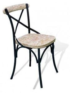 Designová židle do jídelny černobílá Oxy F03002