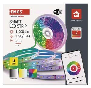 EMOS GoSmart LED pásek WiFi 5 m, 22W, 1000lm, RGB/CCT 1551051800