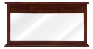 Velké hnědé zrcadlo dřevěné Bradford 160x86