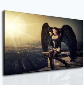 Obraz Černý anděl Velikost (šířka x výška): 25x20 cm