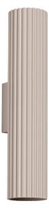 Nástěnné svítidlo Karbon, 1x tmavěbéžové hliníkové stínítko, (30 cm)