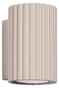 Nástěnné svítidlo Karbon, 1x tmavěbéžové hliníkové stínítko, (10 cm)