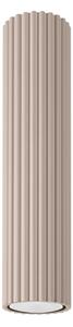 Stropní svítidlo Karbon, 1x tmavěbéžové hliníkové stínítko, (30 cm)
