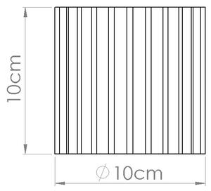 Stropní svítidlo Aura, 1x bílé hliníkové stínítko, (10 cm)