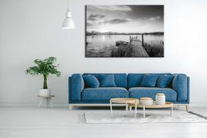 Malvis Obraz černobílé jezero Velikost: 60x40 cm